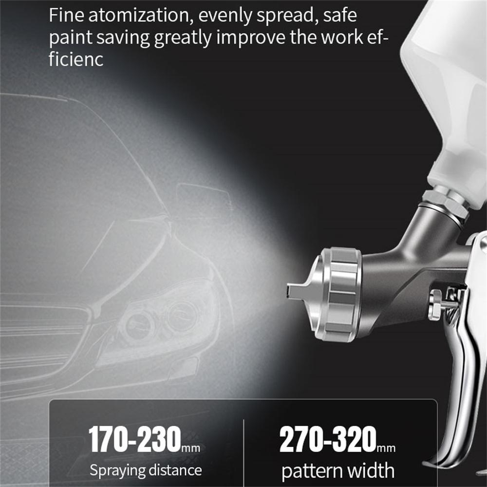 1.3mm Nozzle HVLP Auto Paint Air Spray Gun Car Detail Touch Up Painting Airbrush