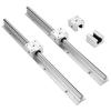 2Pcs SBR12400mm 12mm Linear Slide Rail Shaft   4Pcs SBR12UU Bearing Block