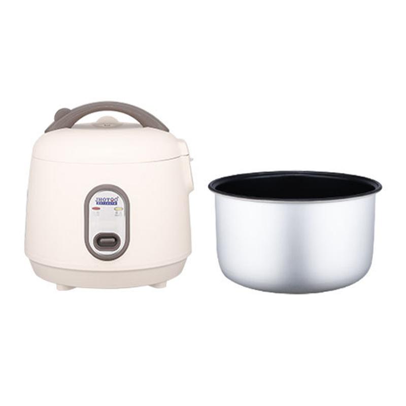 Электрическая рисоварка мощностью 400 Вт/2 л с мерным стаканом, ложкой для риса, корзиной для приготовления на пару, внутренней кастрюлей с антипригарным покрытием