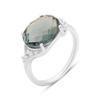 Silver Ring with London Blue Topaz, Product Weight 3.48 G (2151791)