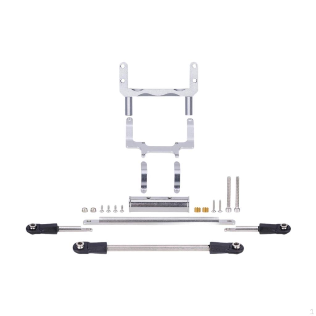 1:10 Scale RC Car Servo Bracket Assembly Kit with Steering Link Components