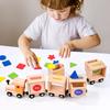 Wooden Magnetic Train Set, Early Educational Toys For Kids, Color And Shape Sorting Game, Fine Motor Skills Development Toy