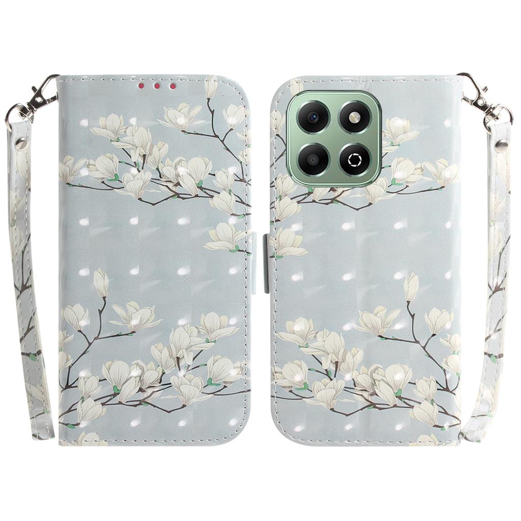 For Honor X6b 4G Stand Case Pattern Printing Leather Wallet Phone Cover