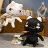 Black  Cat Plush Toy Soft Stuffed Kittens Cute Animal Doll for Girls Peluche Kids Birthday Gift