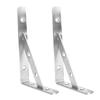2Pcs Triangular Support Bracket Stainless Steel Wall Shelf Table Support