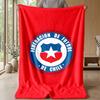 Chile Football Team Theme blanket Soft Flannel Blanket Plush Throw Blanket Cozy Sofa Bed Blanket for Home Decor