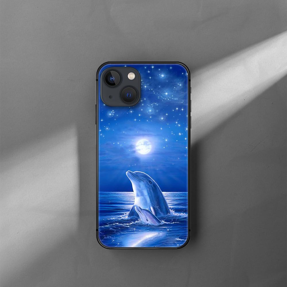Чехол для телефона с милым дельфином и животным для iPhone Samsung Galaxy Redmi Xiaomi Oppo OnePlus Note SA 7 8 9 10 11 12 13 14 20 21 22 23 53 54 Pro Max Plus Ultra