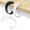 TKY Table Hook, Bag Hanger, C-Shaped, 20kg Weight Capacity, Desk Hook (White)