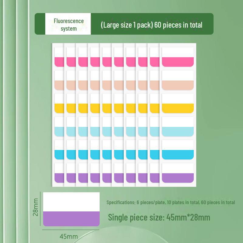 Пользовательские наклейки Morandi Index Label Sticky Notes – флуоресцентные закладки для студентов