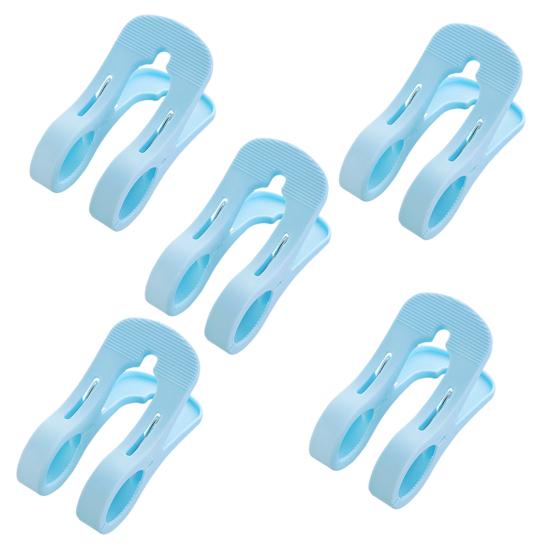 5 шт. очень большие зажимы для одеял для пляжных полотенец, нескользящий пружинный дизайн, универсальность использования, прочный держатель для одежды, зажимы для прищепок
