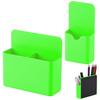 2Pcs Magnetic Storage Box Durable Lightweight Pencil Organizer Versatile Magnetic Sundries Box for Refrigerator Whiteboard