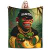 Ballerina Uchina Funny Italian Brainrot Meme Plush Blanket Students  Flannel Throw Blanket For Couch Sofa Bed Warm Bedspread
