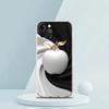 Мягкий прозрачный чехол-бампер из ТПУ для iPhone 16 15 14 13 12 11 Pro Max XR 8 7 Plus XR Оболочка Счастливый Черный с рисунком Яблока Capas