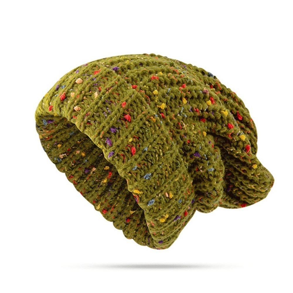 Keep Warm Beanie Hat Mixed Color Ear Protection Hat Trendy Knitted Hat for Autumn & Winter