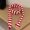 Fashion Y2K Knitted Long Thin Strip Scarf Girl Striped Skinny Slim Narrow Ribbon Scarves Women All-match Clothing Accessories