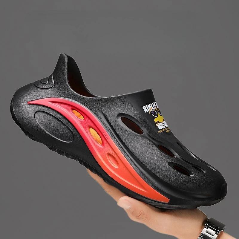 Мужская обувь Нескользящая высококачественная обувь с отверстиями Мужские сандалии Дешевая распродажа Корейский стиль Уличная обувь 2024 года Новые стили Купить тренд