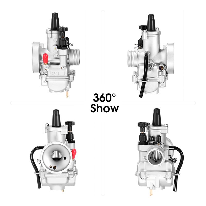 Alconstar Universal Motorcycle CP Carburetor Polini 15/17.5/19/21/23/24mm for Moped Small Motorcycle