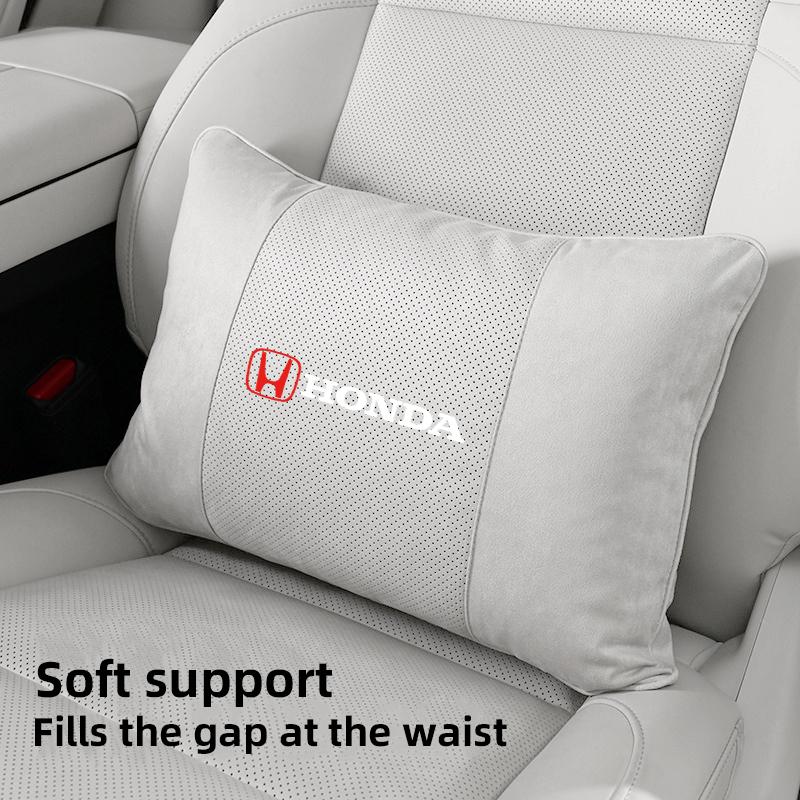 rlbn5 Car Headrest Neck Pillow & Lumbar Support Cushion Auto Interior For Honda CR-V Accord Civic HR-V Pilot Odyssey Fit Jazz Vezel