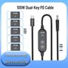 PD Decoy 100W Type-C To DC Adjustable Cable 5-20V for Routers, Smart Speakers, LED Devices