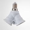 E14 To 2E14 Screw Light Bulb Socket Double Fitting Lamp Adaptor Splitter Tool UK