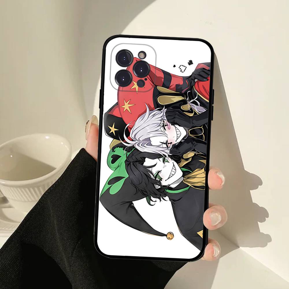 Чехол для телефона 'Цирк уродов' Пьеро для iPhone 17 16 15 14 11 12 13 Pro Max Plus Mini Мягкая задняя крышка