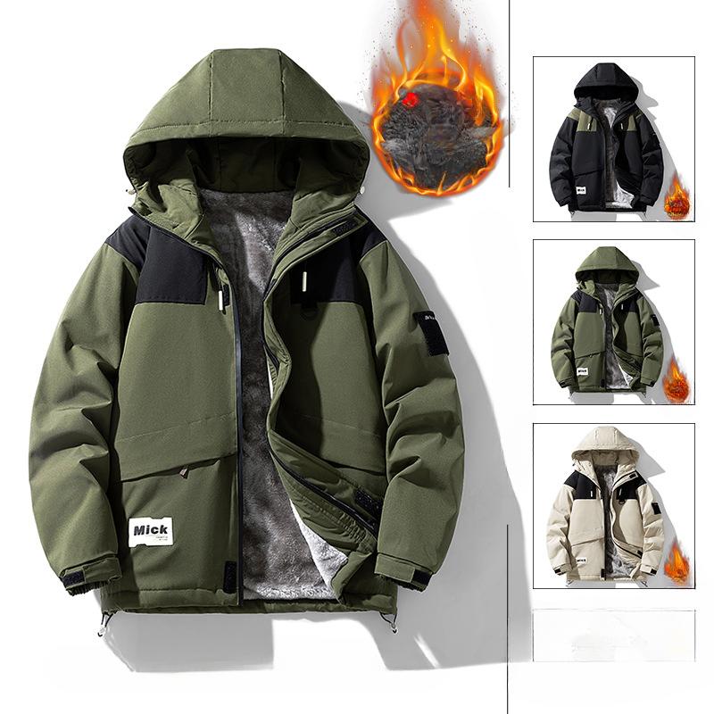 Пальто большого размера мужское осенне-зимнее бархатное новое повседневное трендовое свободное мужское пальто большого размера осенне-зимняя одежда