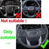 Dark Wood Grain Steering Wheel Trim Cover Garnish For GMC Sierra 1500 2500 +
