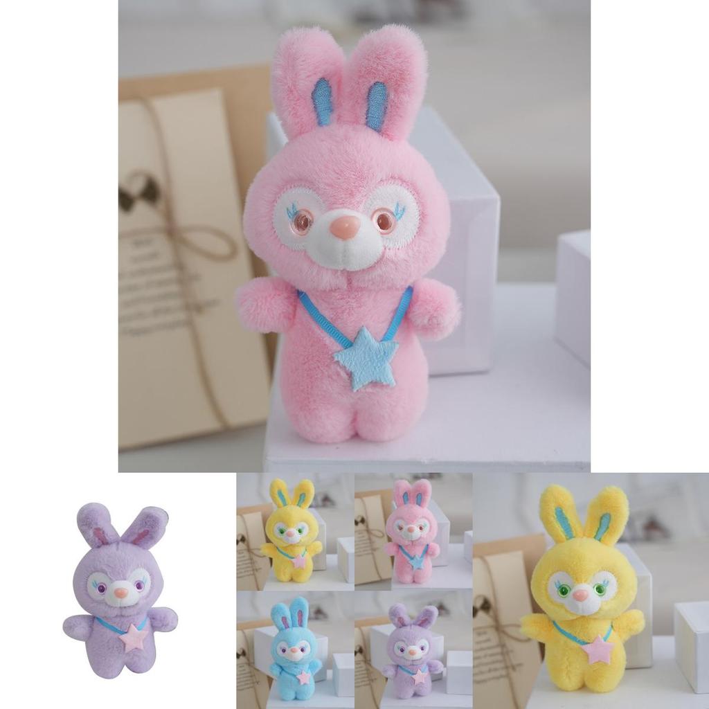 Очаровательный брелок-заяц из плюша с мягким мехом и наполнителем из полипропиленового хлопка для украшения сумки