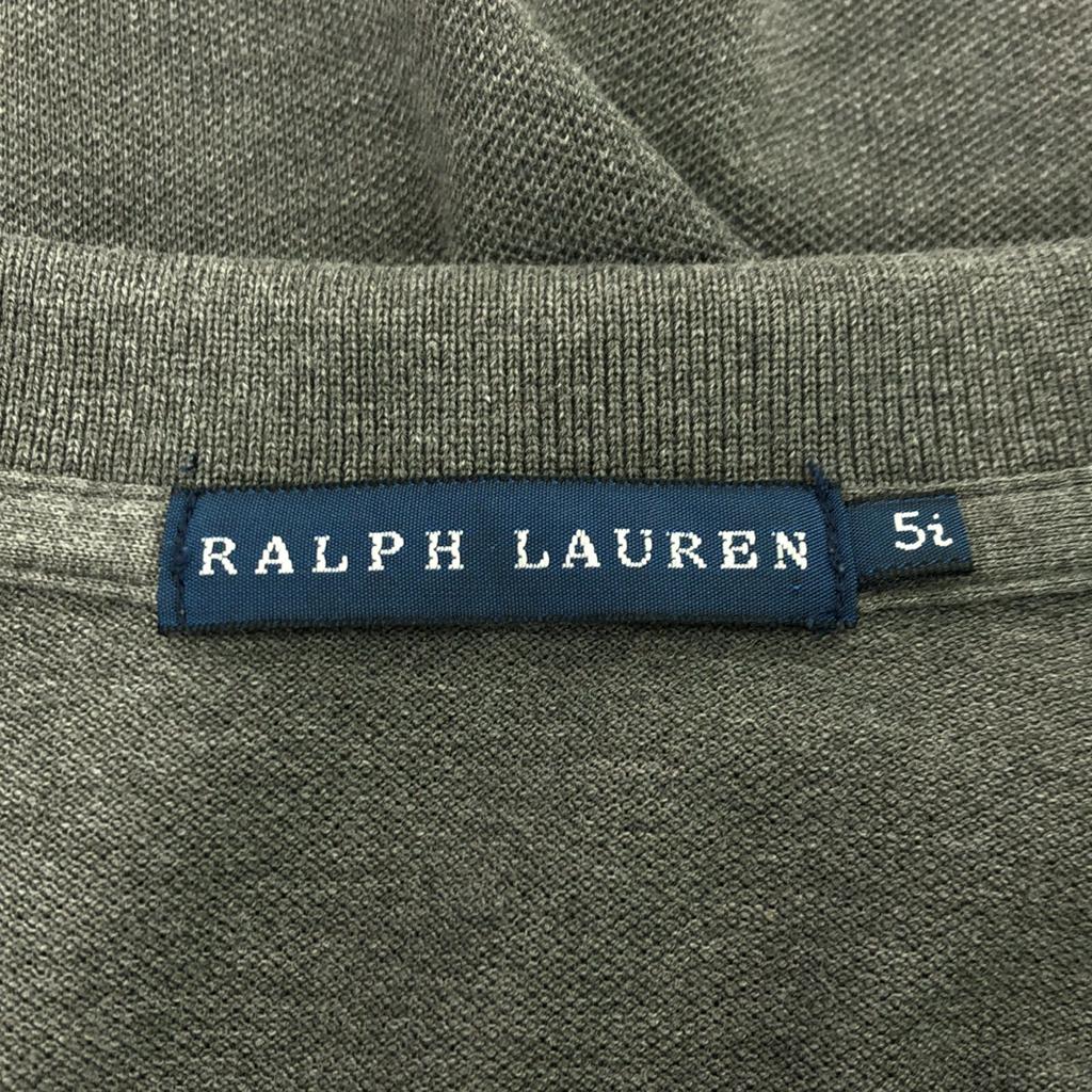 Ralph Lauren Женская футболка поло цвета палевого с вышивкой Big Pony, с коротким рукавом, б/у