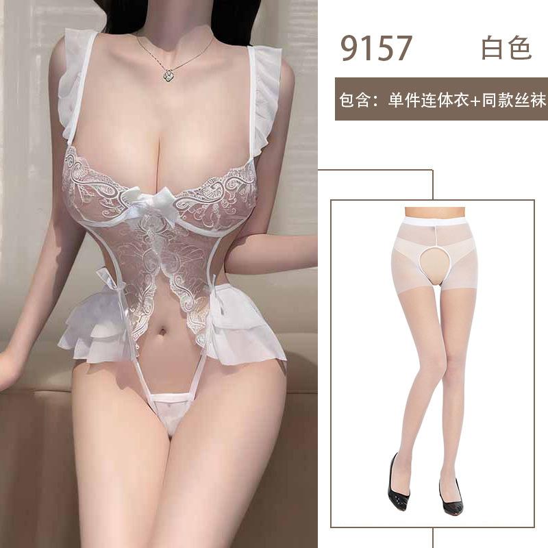 Сексуальное нижнее белье сексуальное цельное боди без застежек горячее постельное флиртующее униформа страсть соблазнение халат