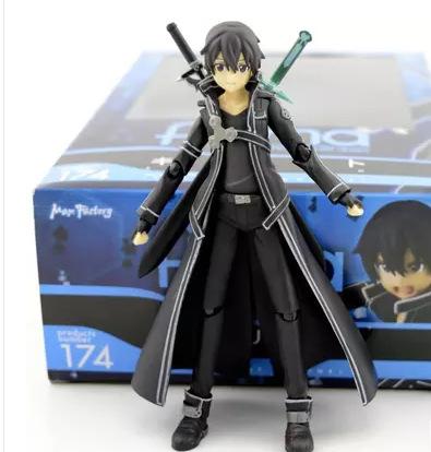 Figma Аниме Sword Art Online 15см Асуна Кирито Кадзуто Фигурка на шарнирах в коробке Игрушки