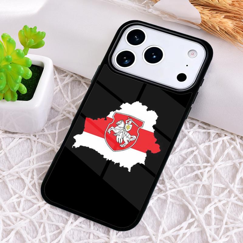 Мягкий чехол для телефона с флагом Беларуси для iPhone 17 Air 16 15 11 12 14 13 Pro Max Ударопрочный чехол