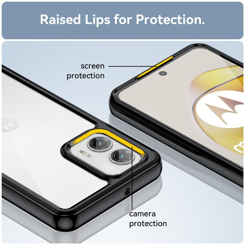 Для Motorola Moto G73 Чехол Moto G13 G23 G53 G73 5G Чехол Цветной Мягкий Силиконовый Прозрачный Ударопрочный Бампер Для Moto G73