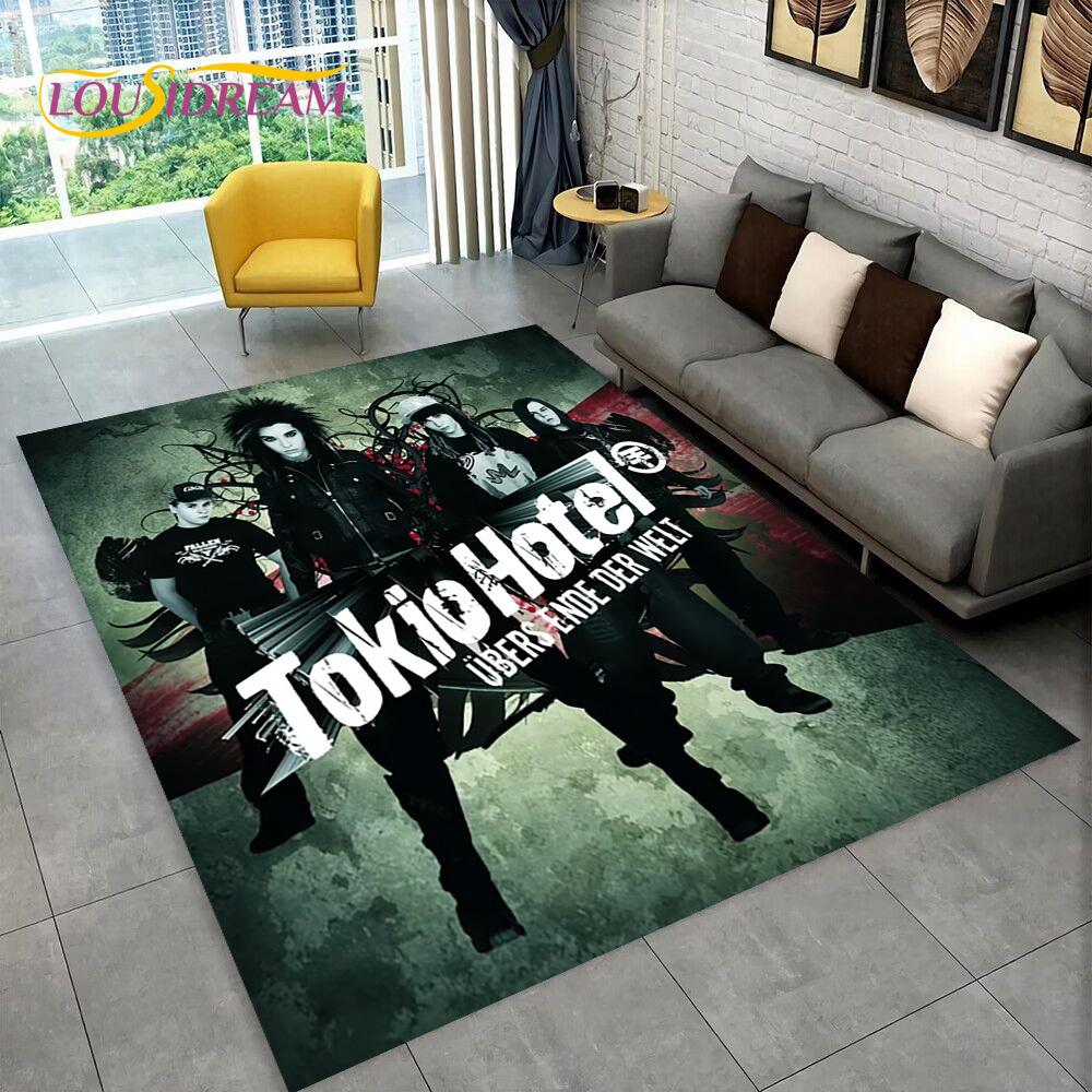 Tokio Hotel Рок-группа Билл Каулитц Ковер Коврик для дома Гостиная Спальня Диван Придверный коврик Декор, детский ковер Нескользящий коврик для пола