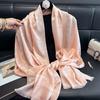 New Summer Sun Protection Beach Towel for Women In Spring and Autumn with Air-conditioned Room Shawl Extra Large Sky Silk Gauze Scarf Scarf