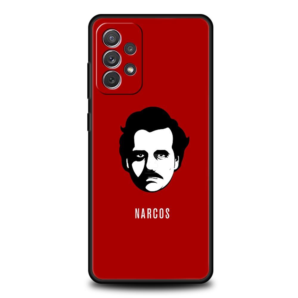 Narcos TV Series Pablo Escobar Case for Samsung A51 A71 A21S A12 A15 A25 A31 A41 A52 A32 A23 A33 A53 A73 A03S A05S A13 5G Cover