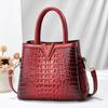 New Large Capacity Crocodile Pattern Handbag Trendy Women's Bag Fashion Women's Versatile One Shoulder Crossbody Bags