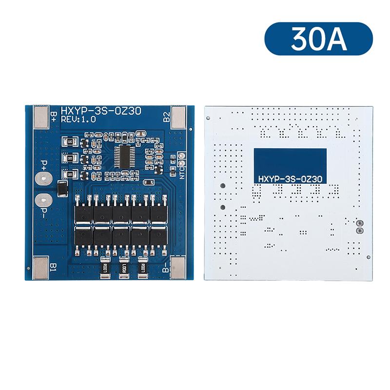 3S 12V 15A 25A 30A BMS 18650 Lithium Battery Protection Board 11.1V 12.6V Anti-Overcharge With Balance And Temperature Control