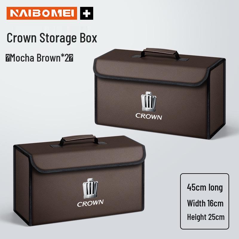 Foldable Car Trunk Organizer for Toyota Crown, Land Cruiser, Vellfire