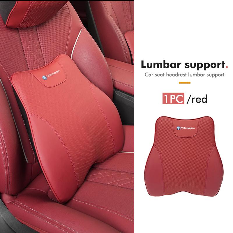 For Volkswagen VW Car Headrest Lumbar Support Comfortable Neck Pillow Waist Cushion Scirocco Passat Polo B5 B6 B7 CC Tiguan zj1