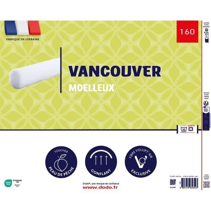 Traversin DODO - VANCOUVER - 160 cm - 100% Polyester