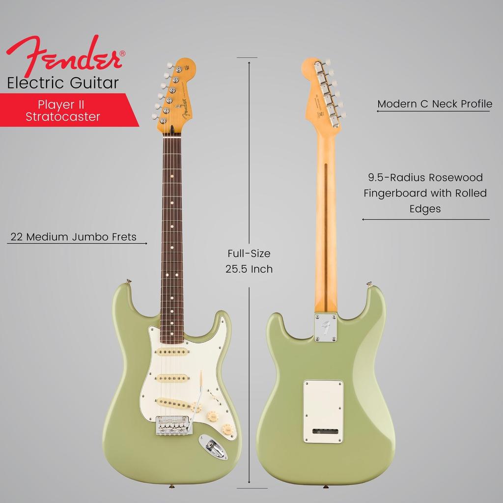 Fender Fender Electric Guitar Player II Rosewood Birch Green Soft Case Included Stratocaster®, Fingerboard,