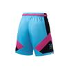 Li-Ning Серия Wade с буквенным принтом, цветные блоки, эластичная резинка на талии, прямые быстросохнущие баскетбольные штаны, мужские брюки, разноцветные, AAPT051-8