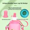 Детский складной стакан для воды из пищевого пластика, портативный, для улицы, для студентов, для занятий спортом, с защитой от удушья
