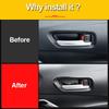 Stainless Car Interior Door Handle Bowl Frame Covers Trim Sticker For Toyota Corolla    2022 E210 12th Accessories