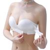 Gokamoi Strapless Bra Cooling and Enhanced Tube High Bust High Perfect for Weddings [Newly Upgraded, Fabric, Slip-Resistant] Breast-Beautifying Top,