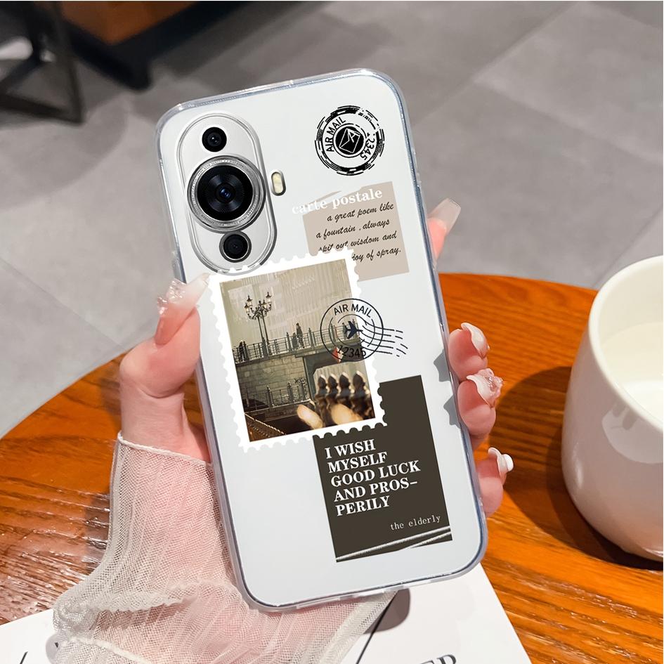 Case For Huawei P10 P20 P30 P40 P50 P Smart Pro 2019 Y9s Phone Cover Fashion Love Heart Matte Soft Silicone Shockproof Transparent For Huawei Bumper