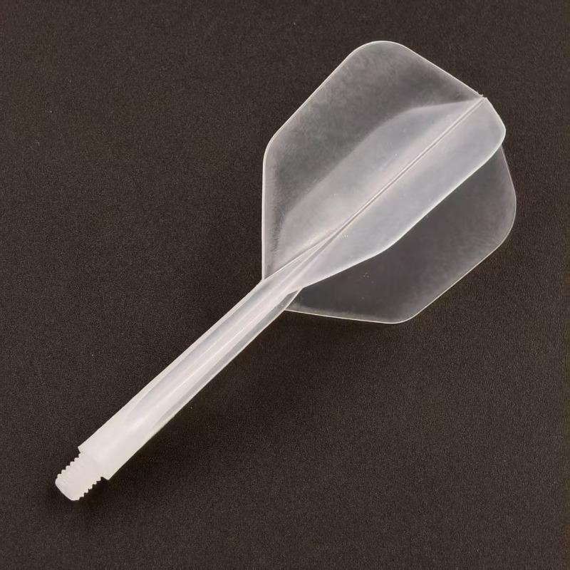 Transparent One-piece 2BA Dart Flight Pre-shaped Integrated Dart Tail Anti-break Shockproof Durable Blade Keep Stable Flying