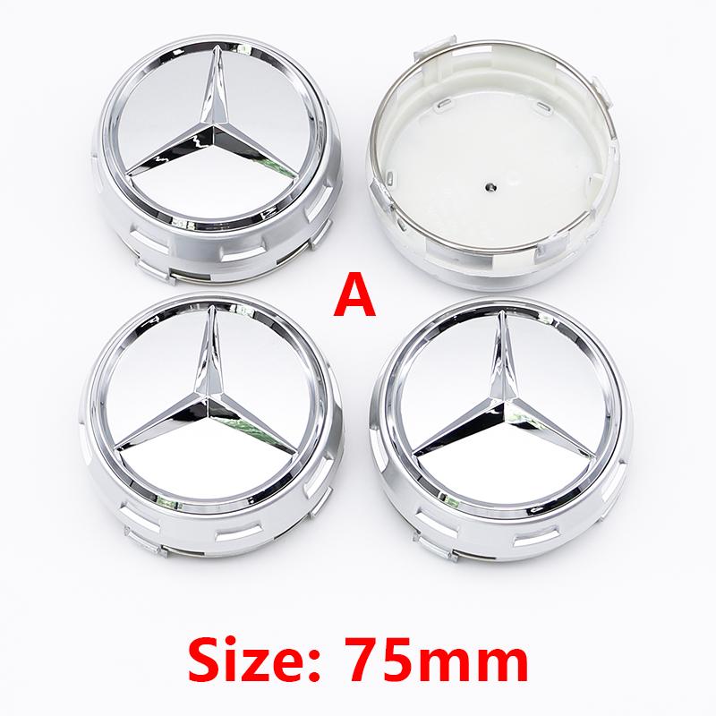 Для Benz u4G Class G63 G500 75 мм ABS Колпачки ступицы колеса автомобиля Замена Для Mercedes Benz AMG A0004000900 Аксессуары для модификации стиля EIS2