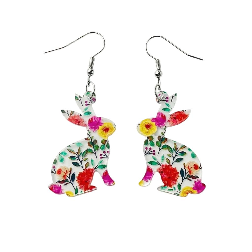 Easter Egg Dangle Earrings Lightweight Polymer Clay Handmade Drop Earrings with Hook Fastening Suitable for Daily Wear and Special Occasions